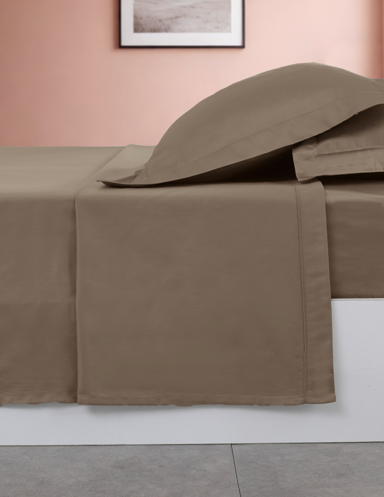 Drap plat en percale de coton SOFT...
