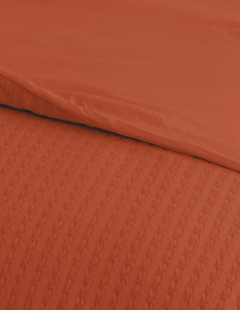 Couvre lit en coton lavé WAFFLE KNOTE