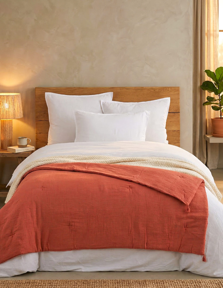 Chemin de lit gaze de coton...