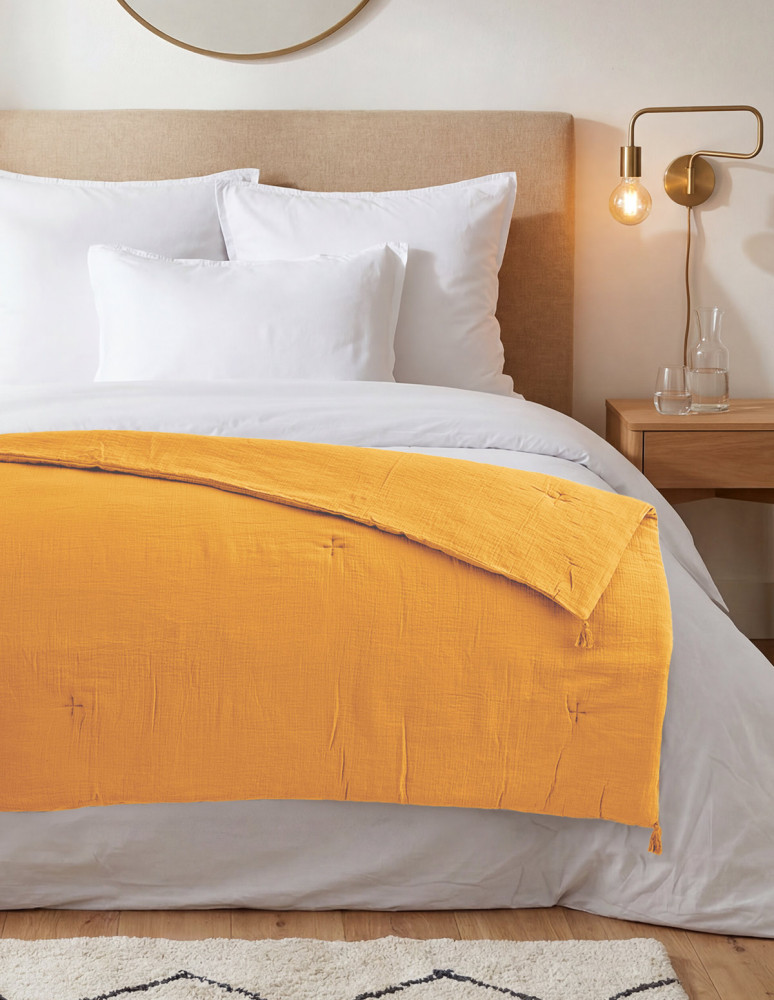Chemin de lit gaze de coton LOFT