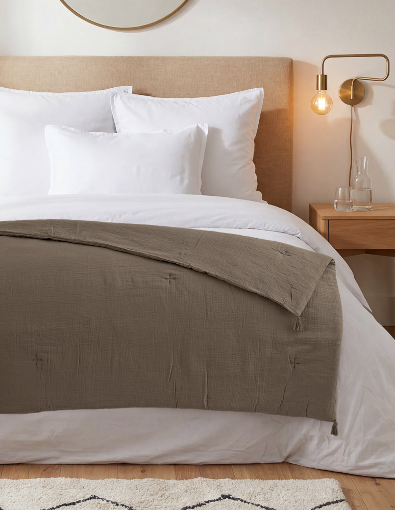 Chemin de lit gaze de coton...