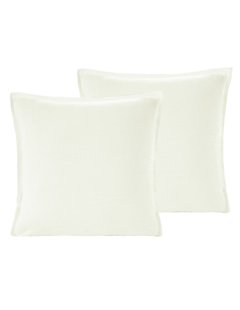 Lot de 2 taies d'oreiller en gaze de...