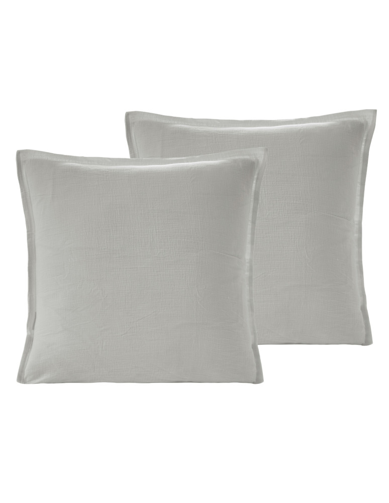 Lot de 2 taies d'oreiller en gaze de...
