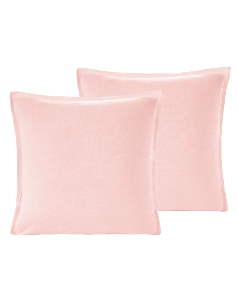 Lot de 2 taies d'oreiller en gaze de...