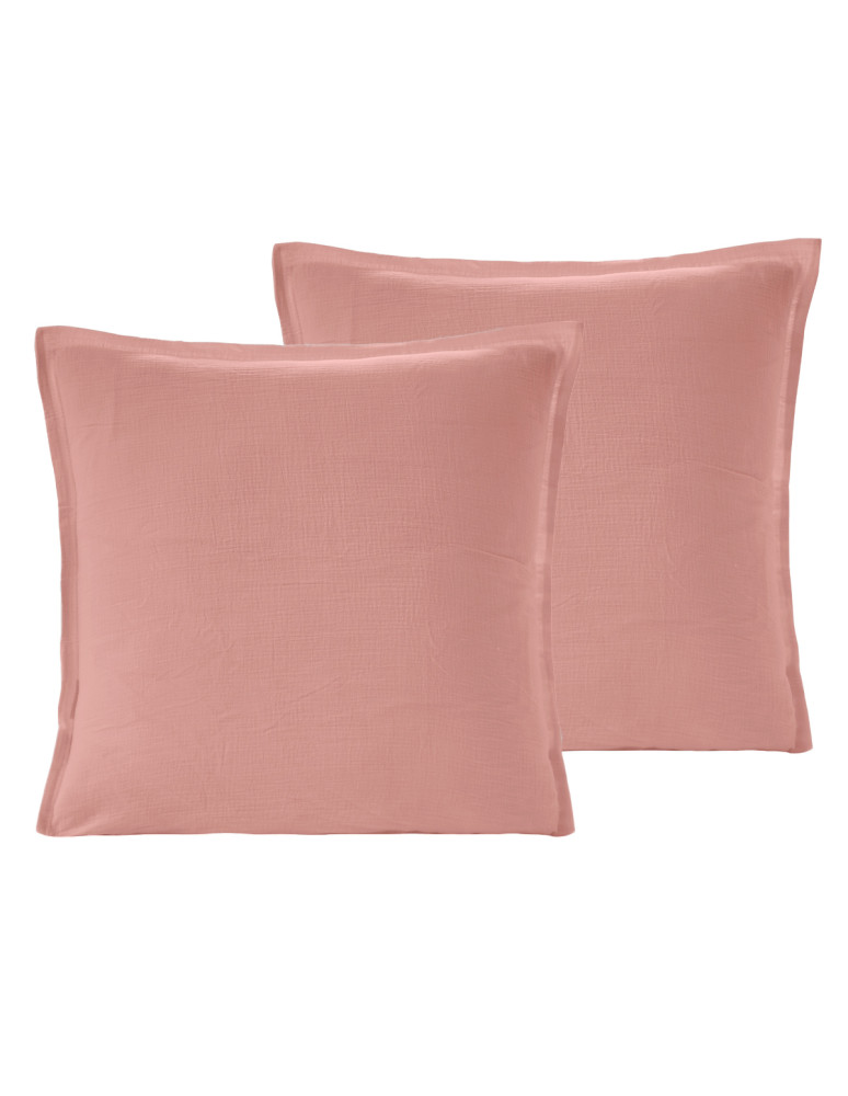 Lot de 2 taies d'oreiller en gaze de...