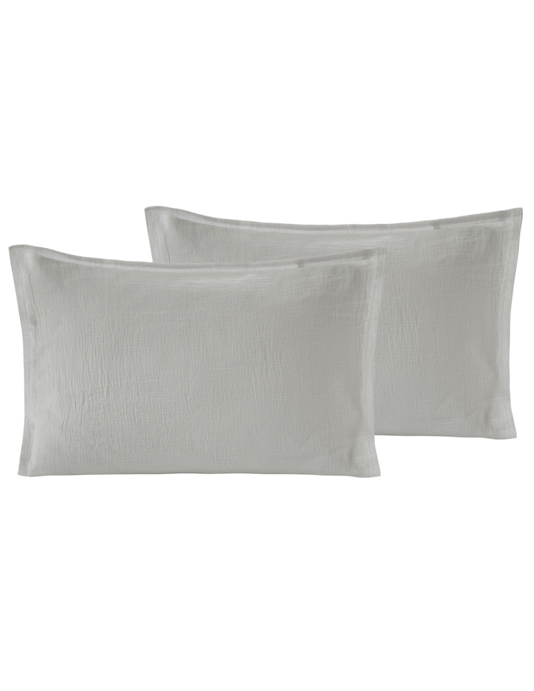 Lot de 2 taies d'oreiller en gaze de...