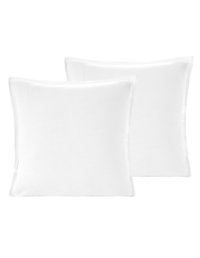 Lot de 2 taies d'oreiller en gaze de...