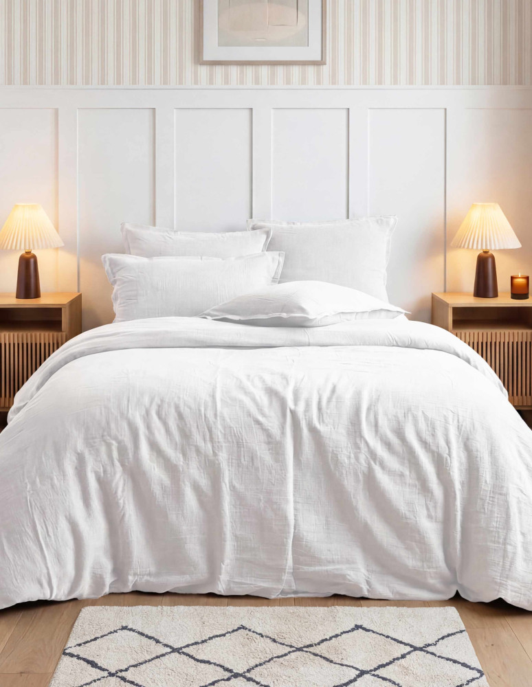 Drap housse en gaze de coton bonnet...