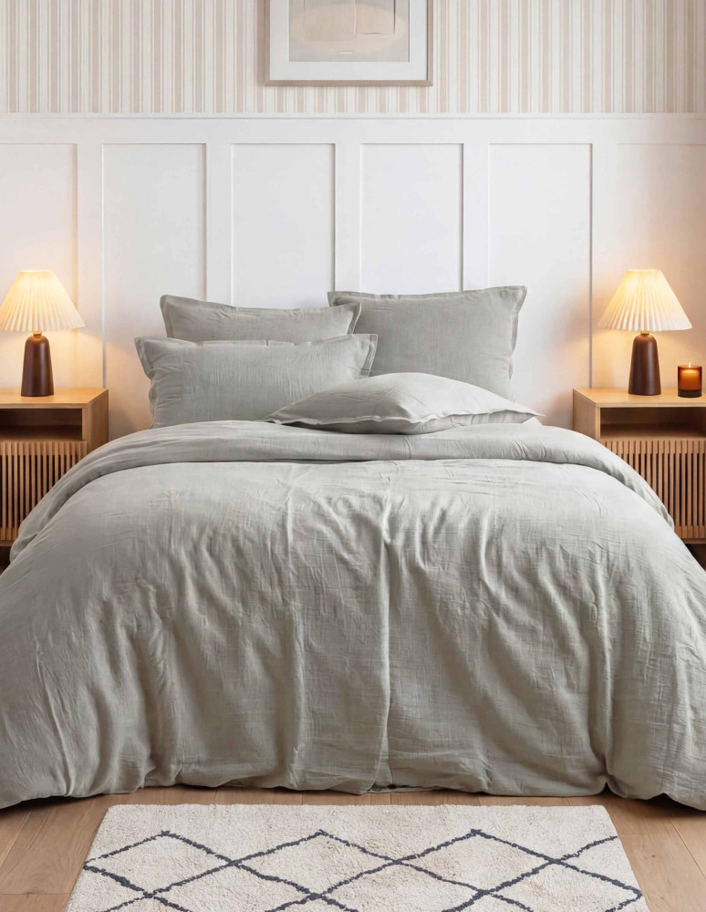 Drap housse en gaze de coton bonnet...