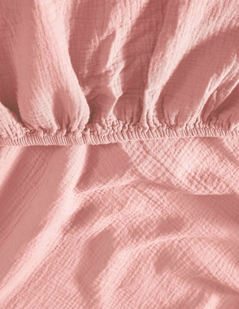 Drap housse en gaze de coton bonnet...