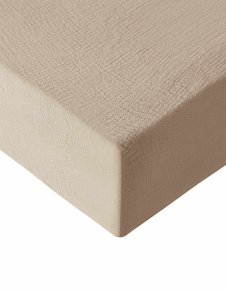 Drap housse gaze de coton LOFT | 100% coton |Sensei Maison