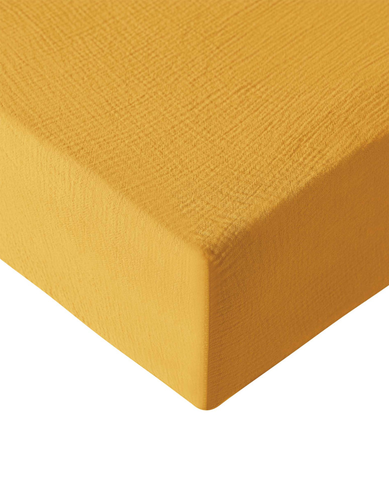 Drap housse en gaze de coton bonnet...