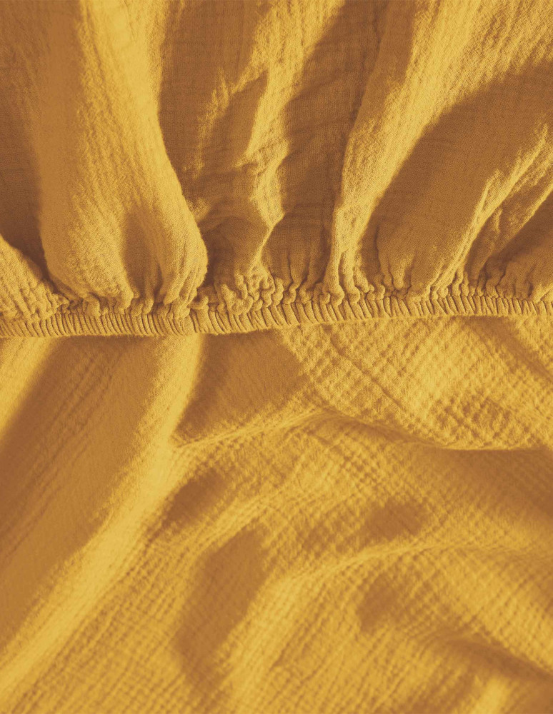 Drap housse en gaze de coton bonnet...