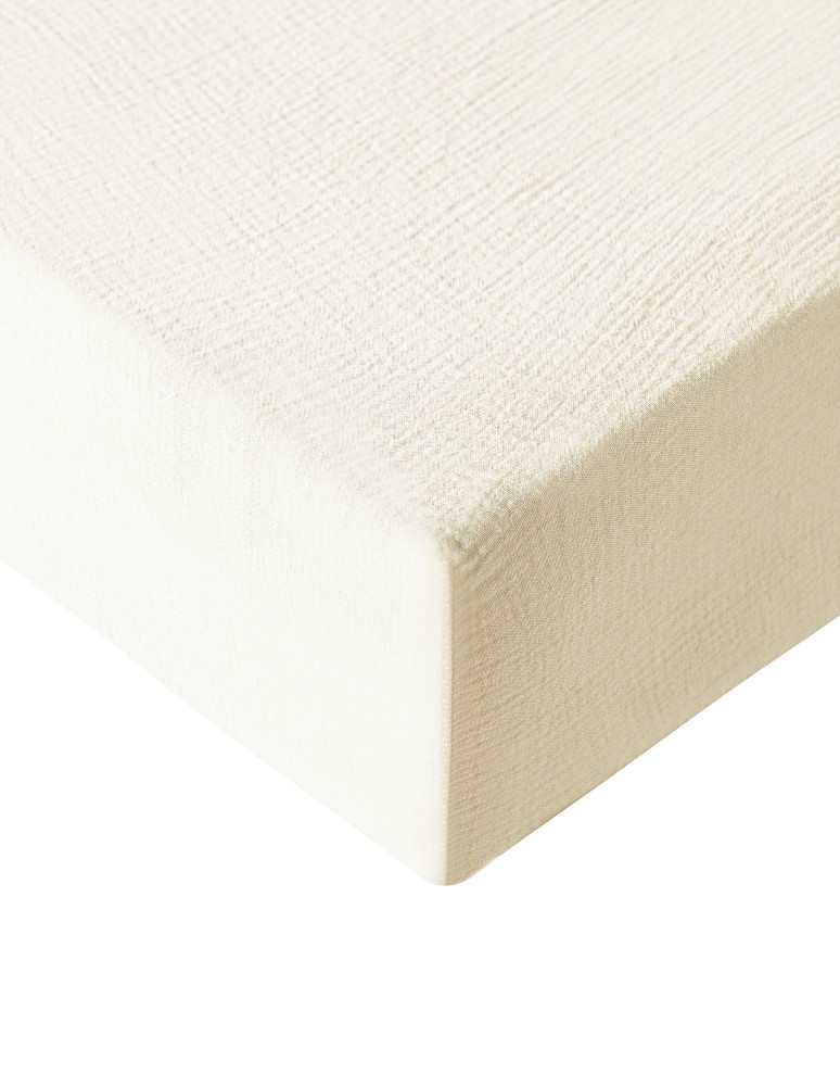 Drap housse en gaze de coton bonnet...