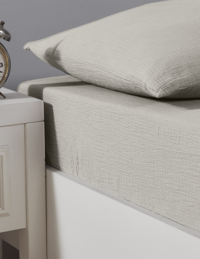 Drap housse en gaze de coton bonnet...