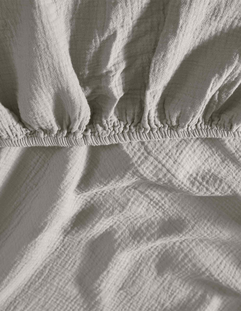 Drap housse en gaze de coton bonnet...
