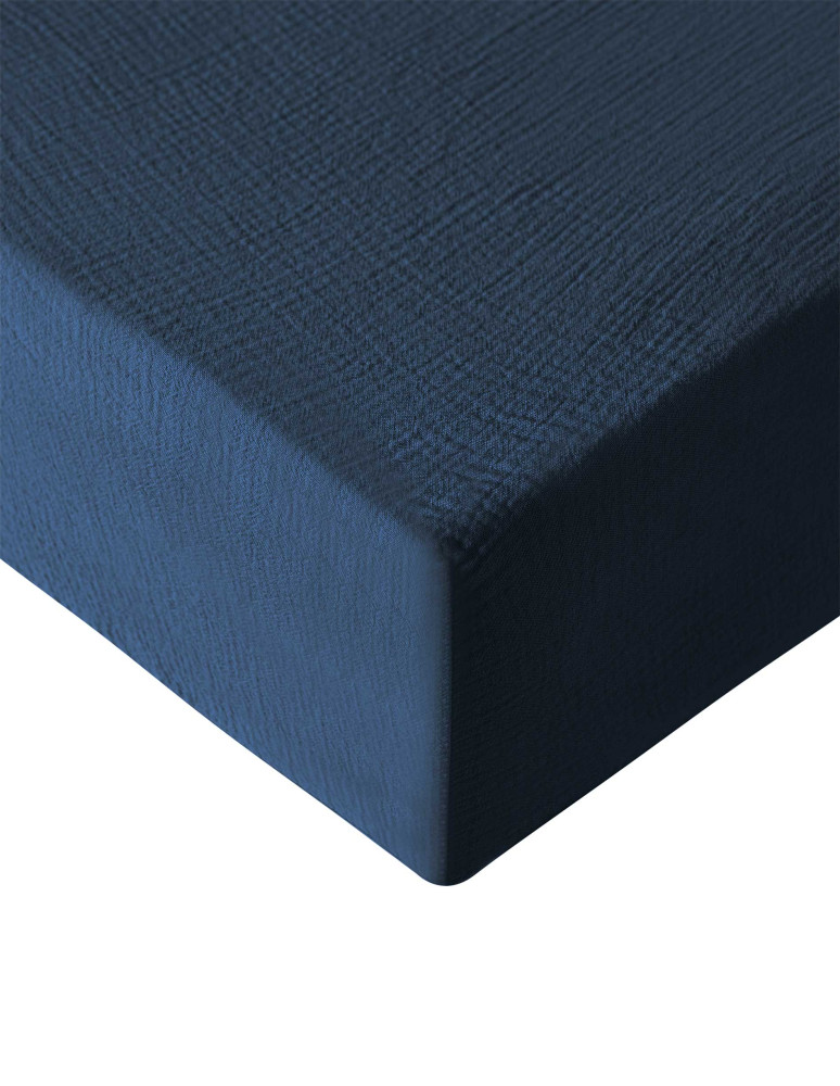 Drap housse en gaze de coton bonnet...