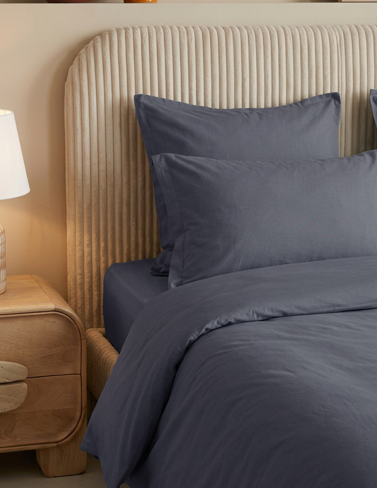 Housse de couette en percale lavée...