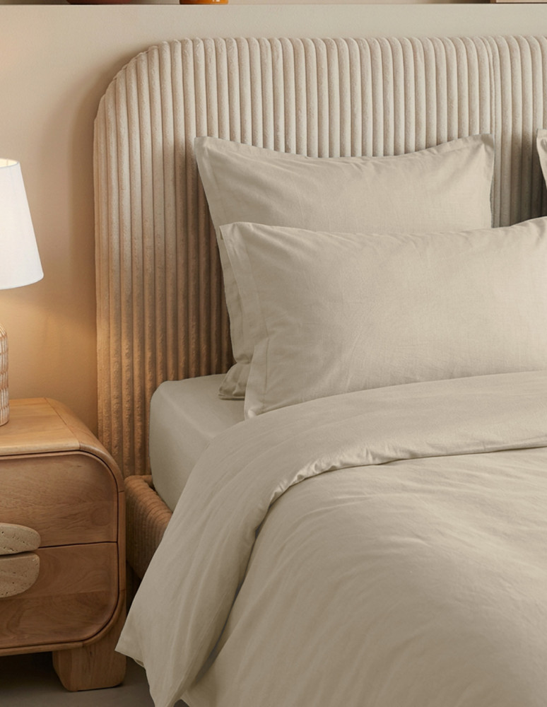 Housse de couette en percale lavée...