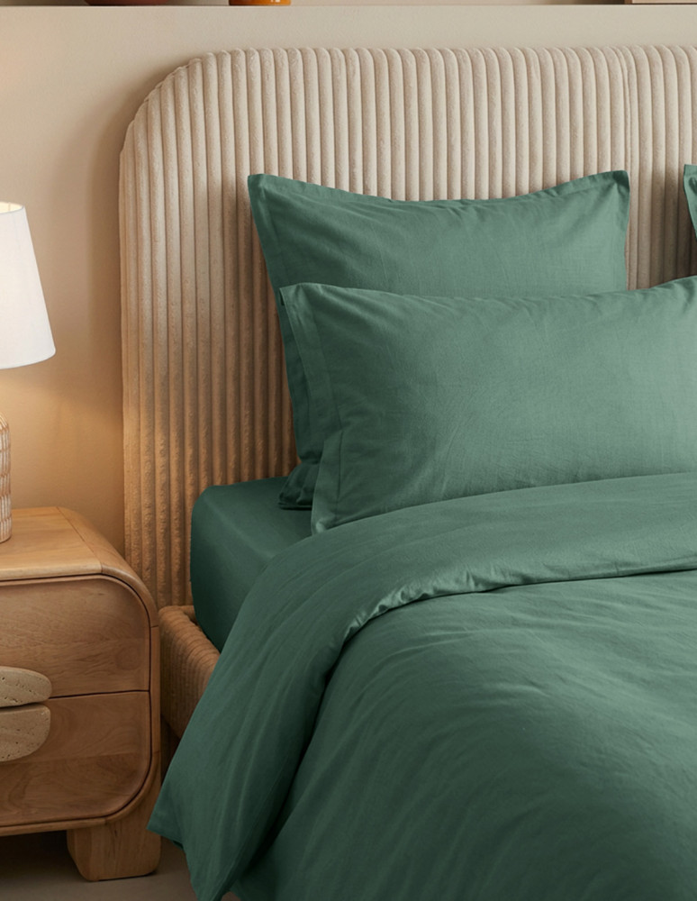 Housse de couette en percale lavée...