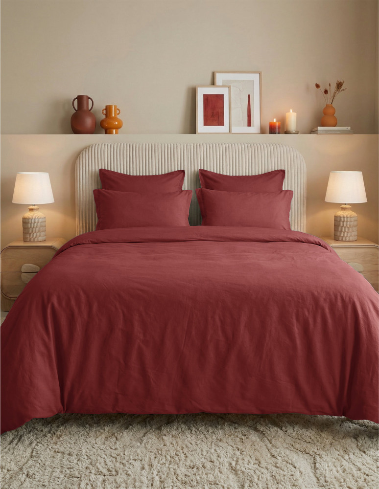 Parure housse de couette percale...