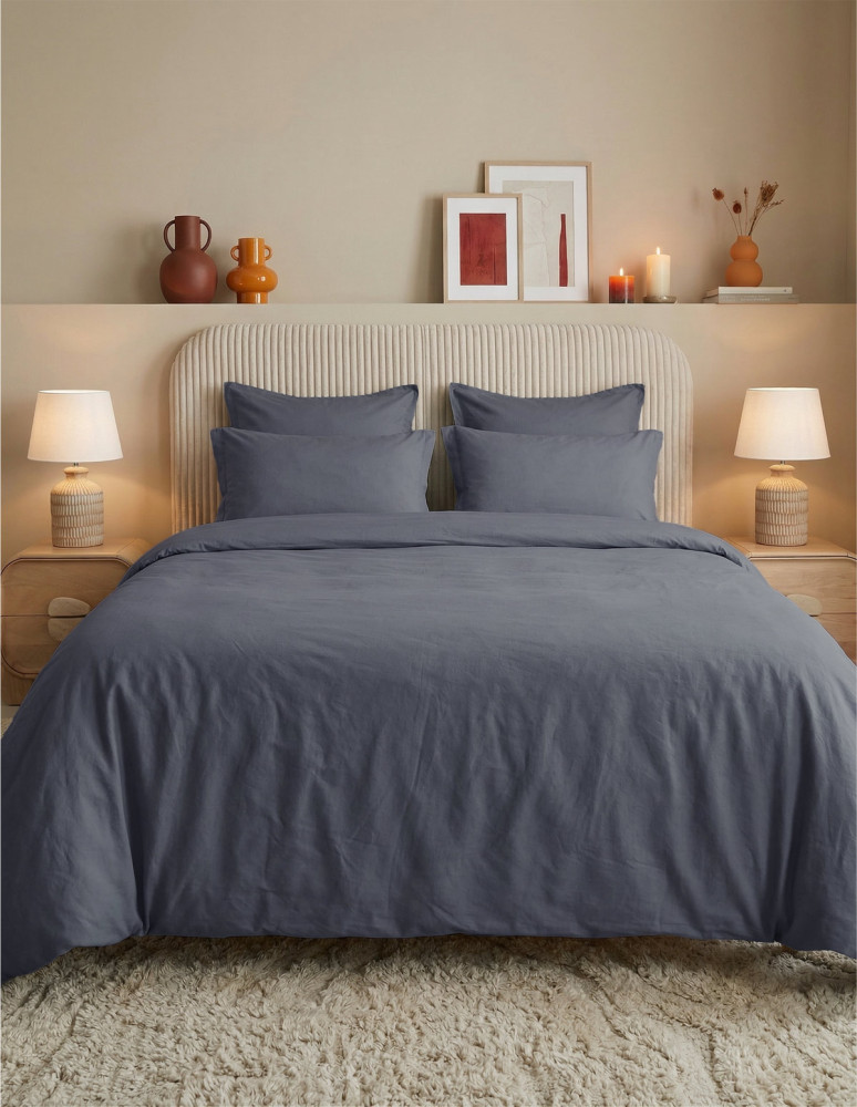 Parure housse de couette percale...