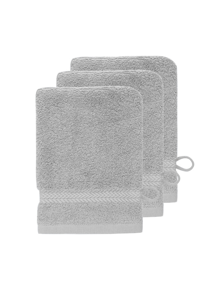 Lot de 3 gants de toilette 550 g/m²...