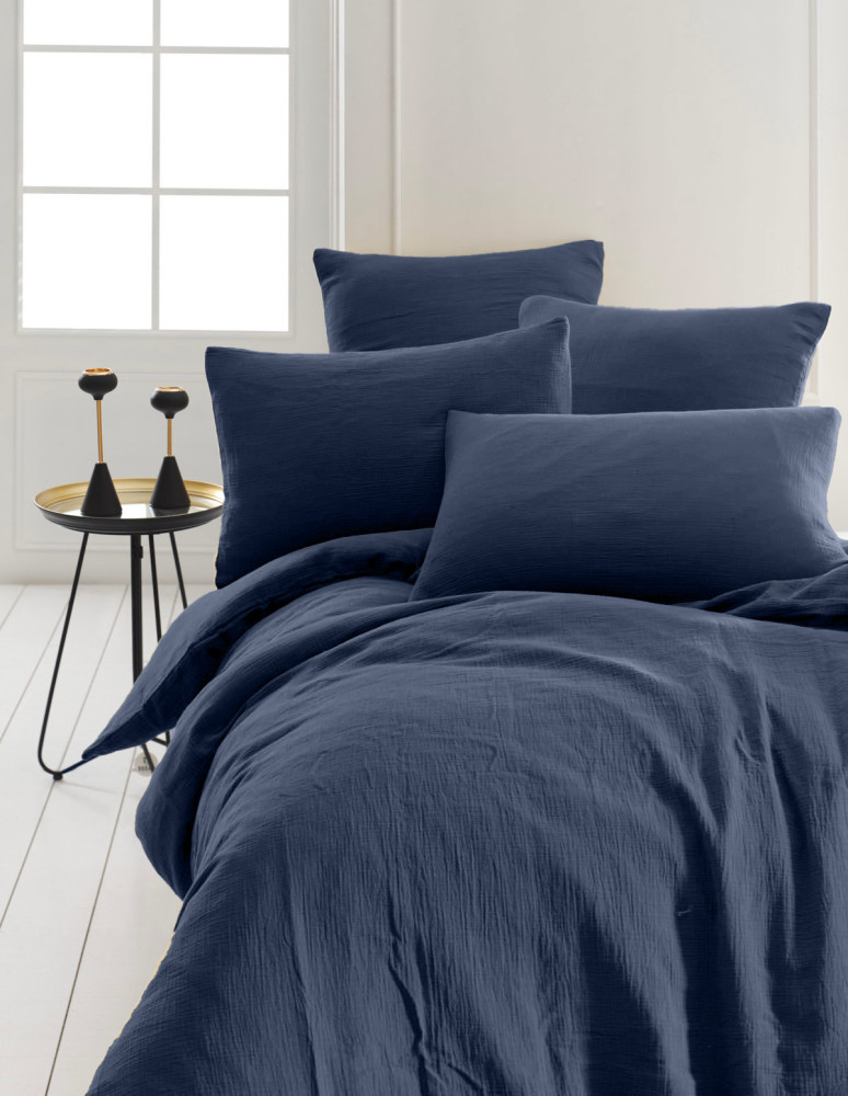Parure housse de couette gaze de...