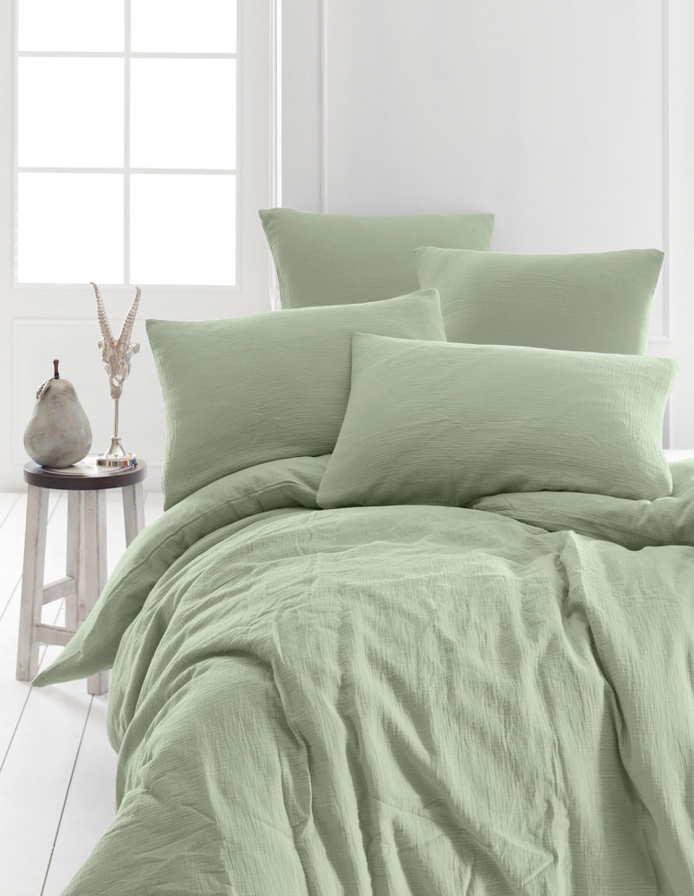 Parure housse de couette gaze de...