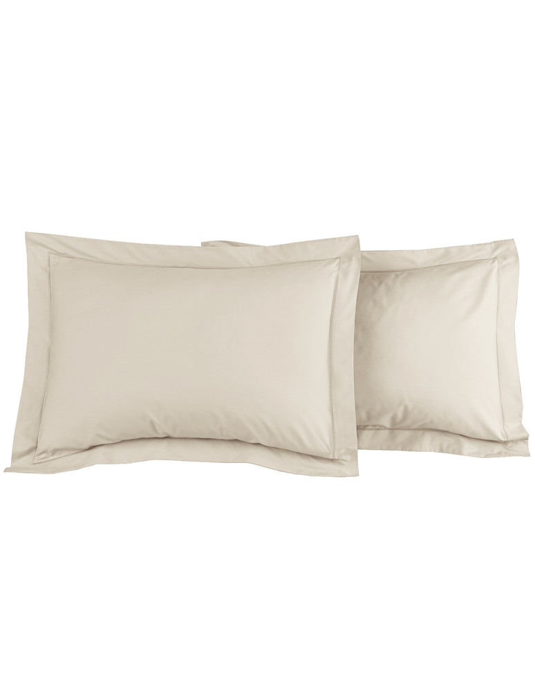 Lot de 2 taies d'oreiller en percale...