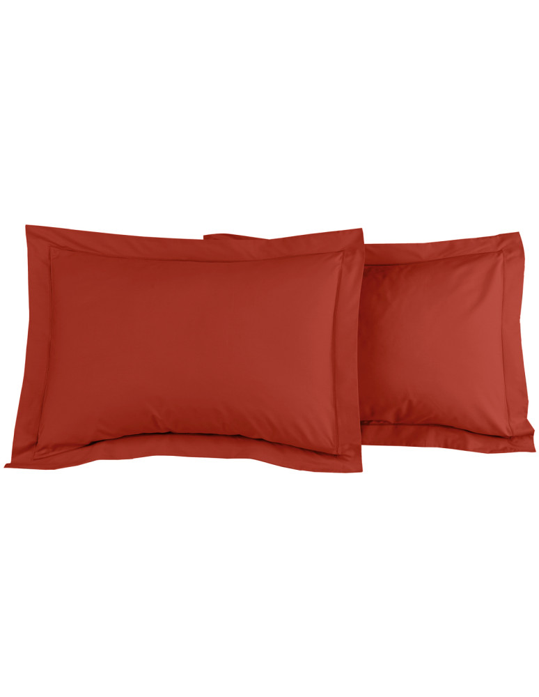 Lot de 2 taies d'oreiller en percale...
