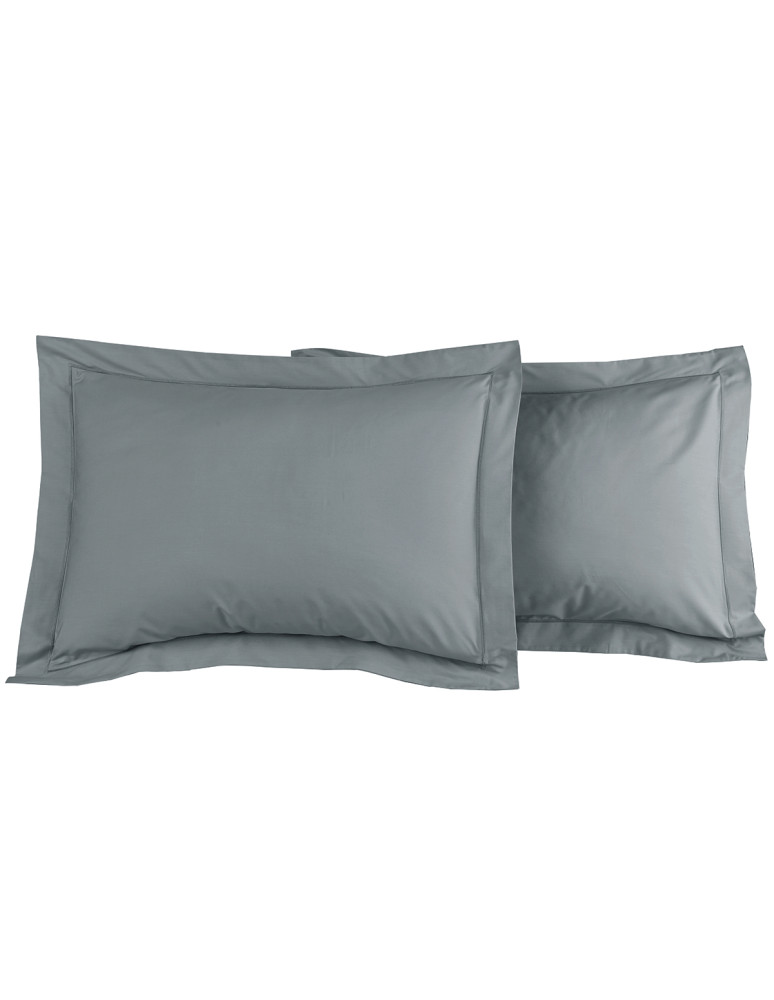 Lot de 2 taies d'oreiller en percale...