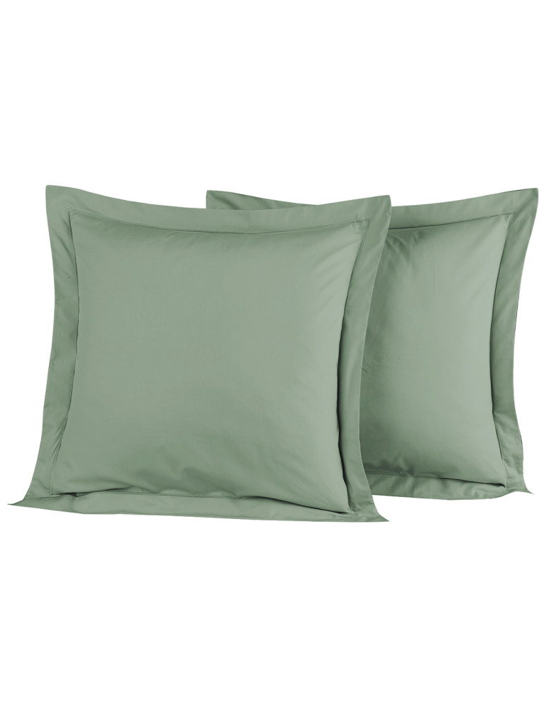 Lot de 2 taies d'oreiller en percale...