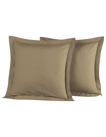 Lot de 2 taies d'oreiller en percale de coton SOFT PERCALE