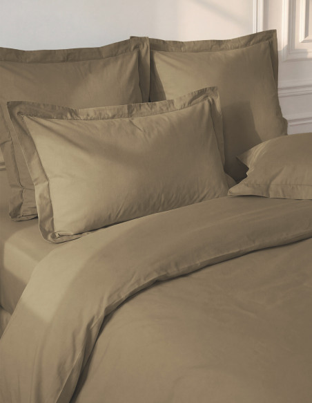 Lot de 2 Taies D'oreiller Unie Percale EASY CARE 80 fils/cm² SENSEI...