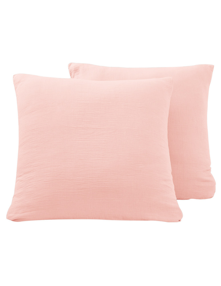 Lot de 2 taies d'oreiller en gaze de...
