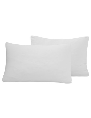 Lot de 2 taies d'oreiller en gaze de coton LOFT