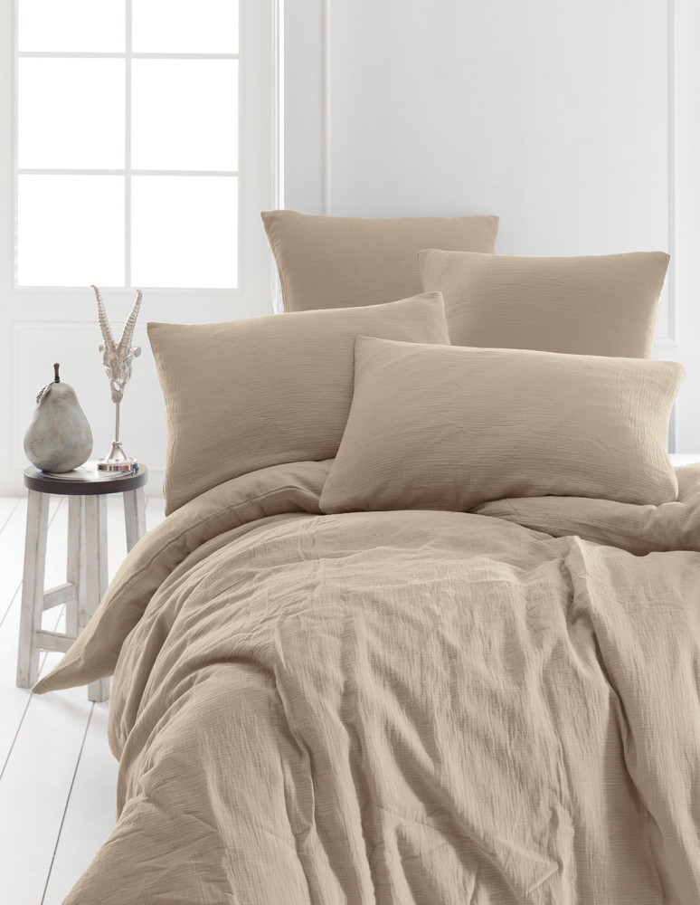 Parure housse de couette gaze de...