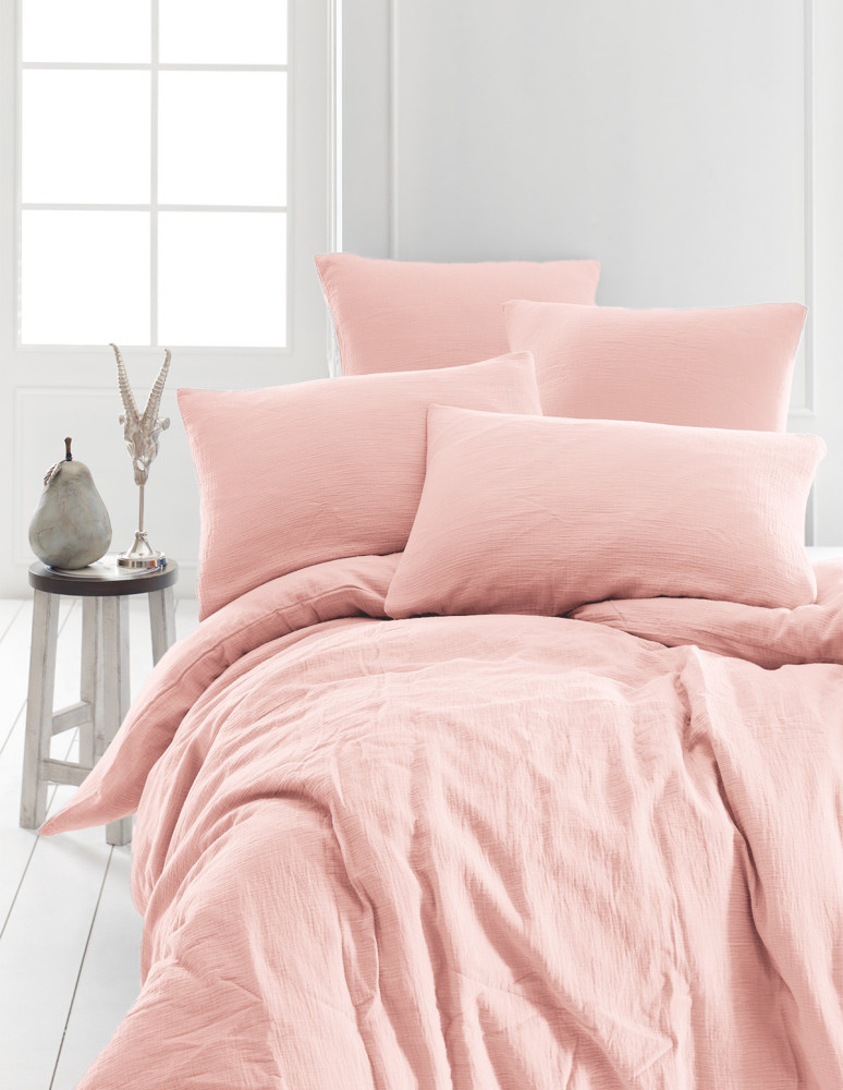 Parure housse de couette gaze de...