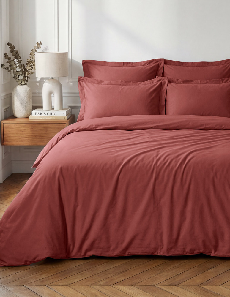 Drap housse en percale de coton...