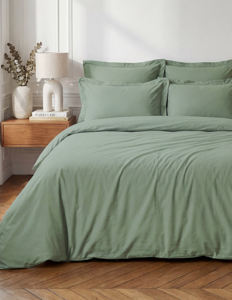 Drap Housse Uni Percale - Grand Bonnet - EASY CARE 80 fils/cm² SENS...