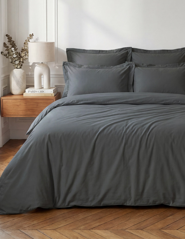 Drap housse en percale de coton...