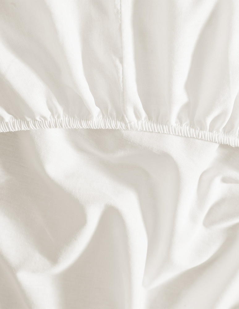 Lot de 2 draps housse jersey coton...