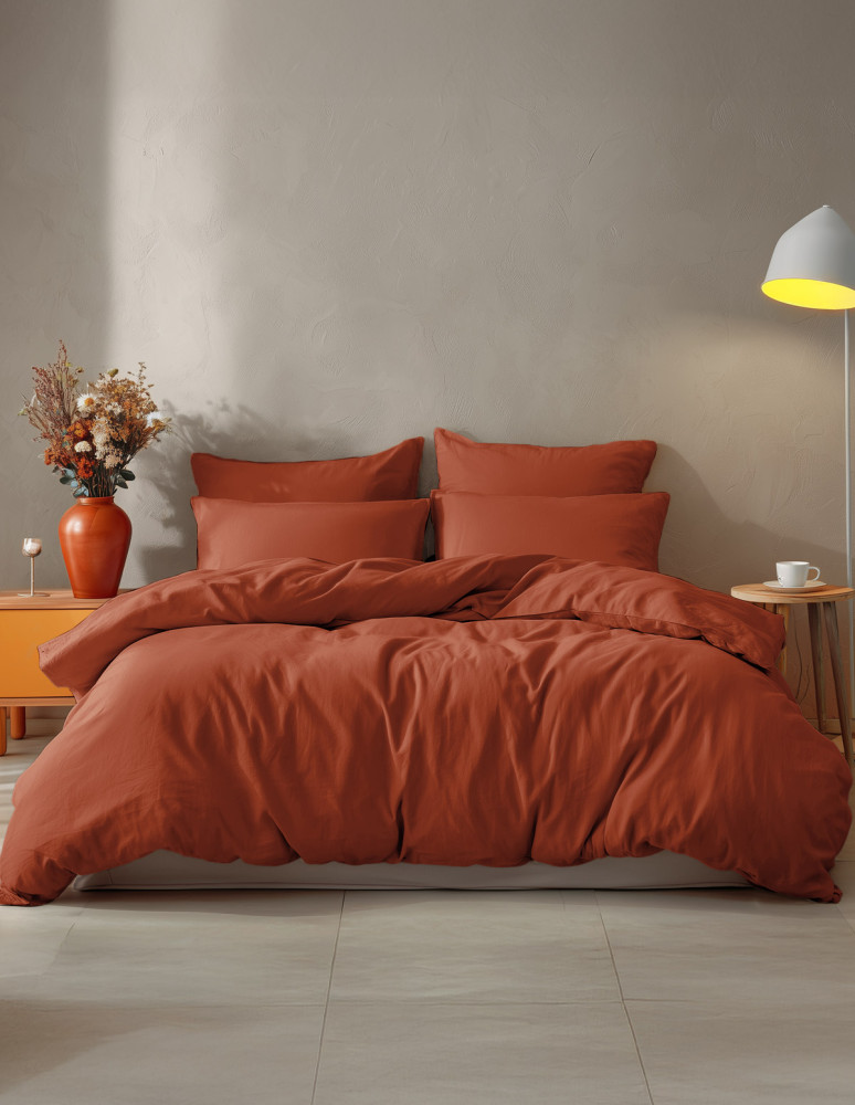 Lot de 2 taies d'oreiller en coton...