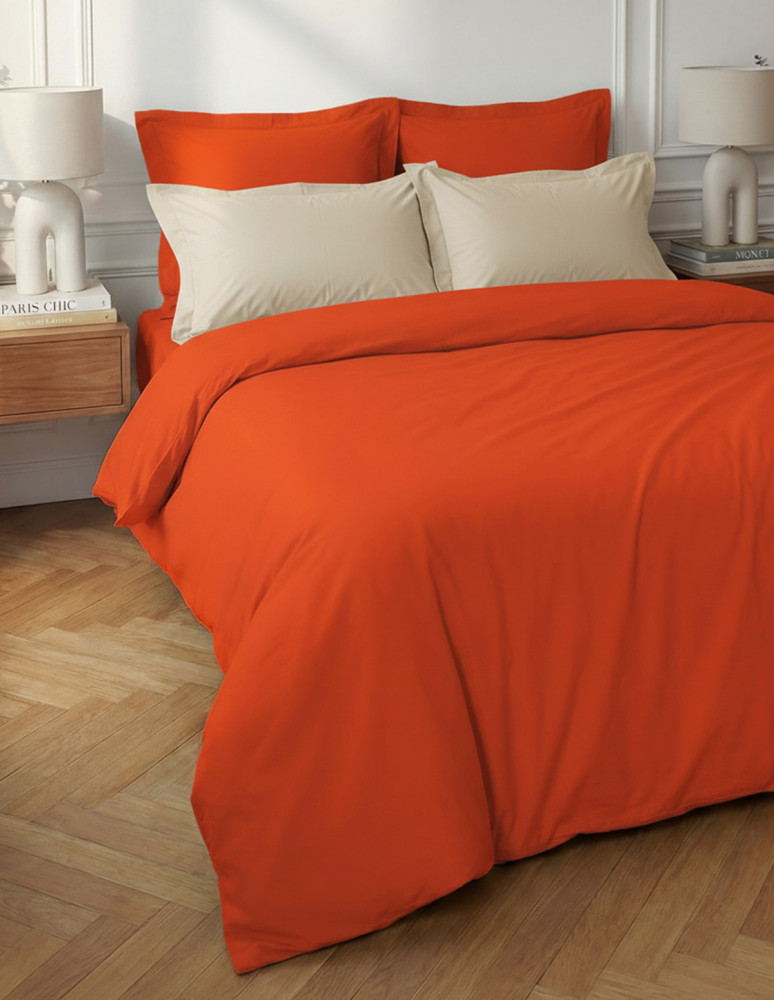 Housse de couette en percale coton...