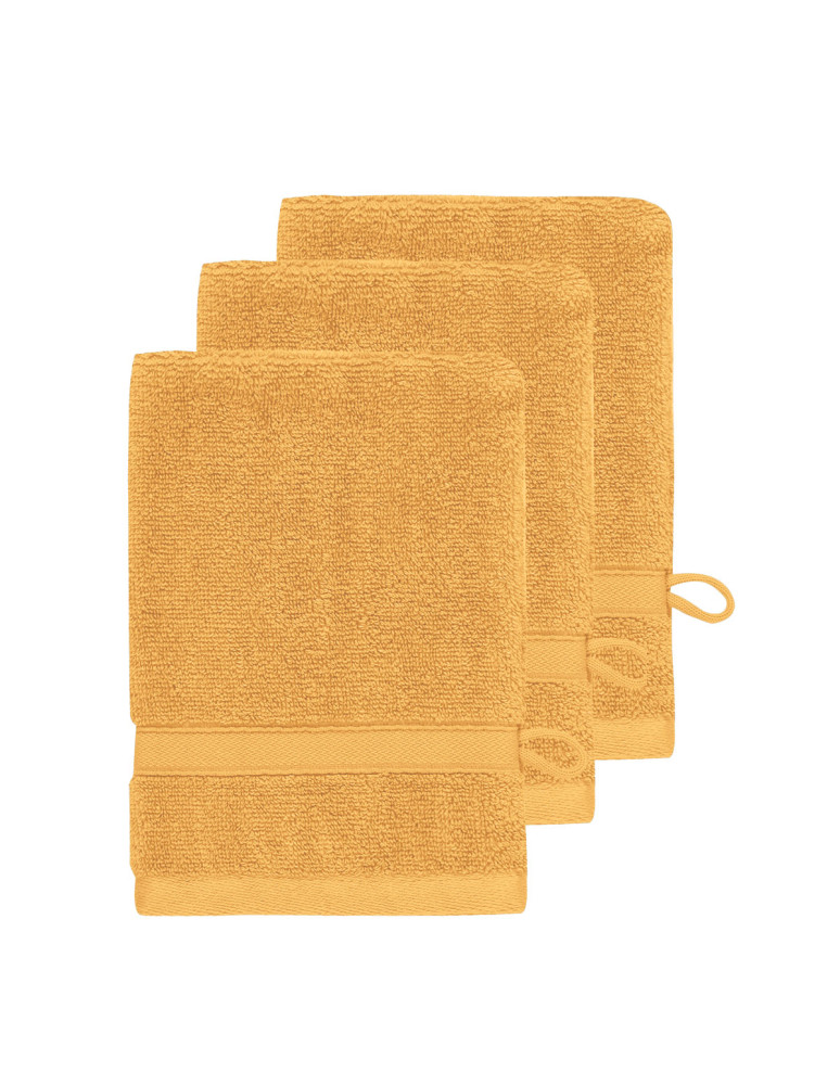 Lot de 3 gants de toilette 600 g/m²...