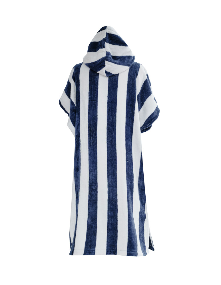 Poncho de plage adulte velours rayé...