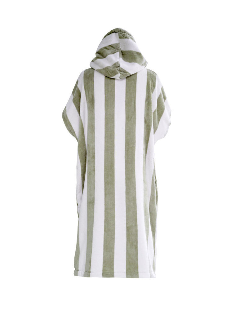 Poncho de plage adulte velours rayé...