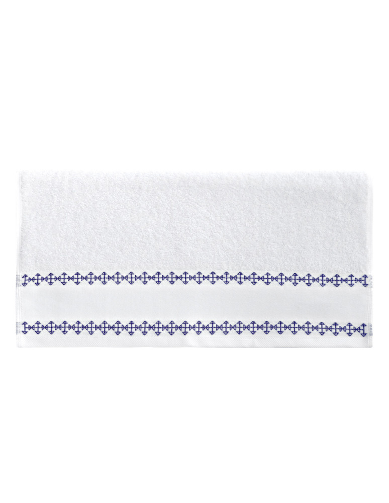 Serviette de toilette tissée jacquard...