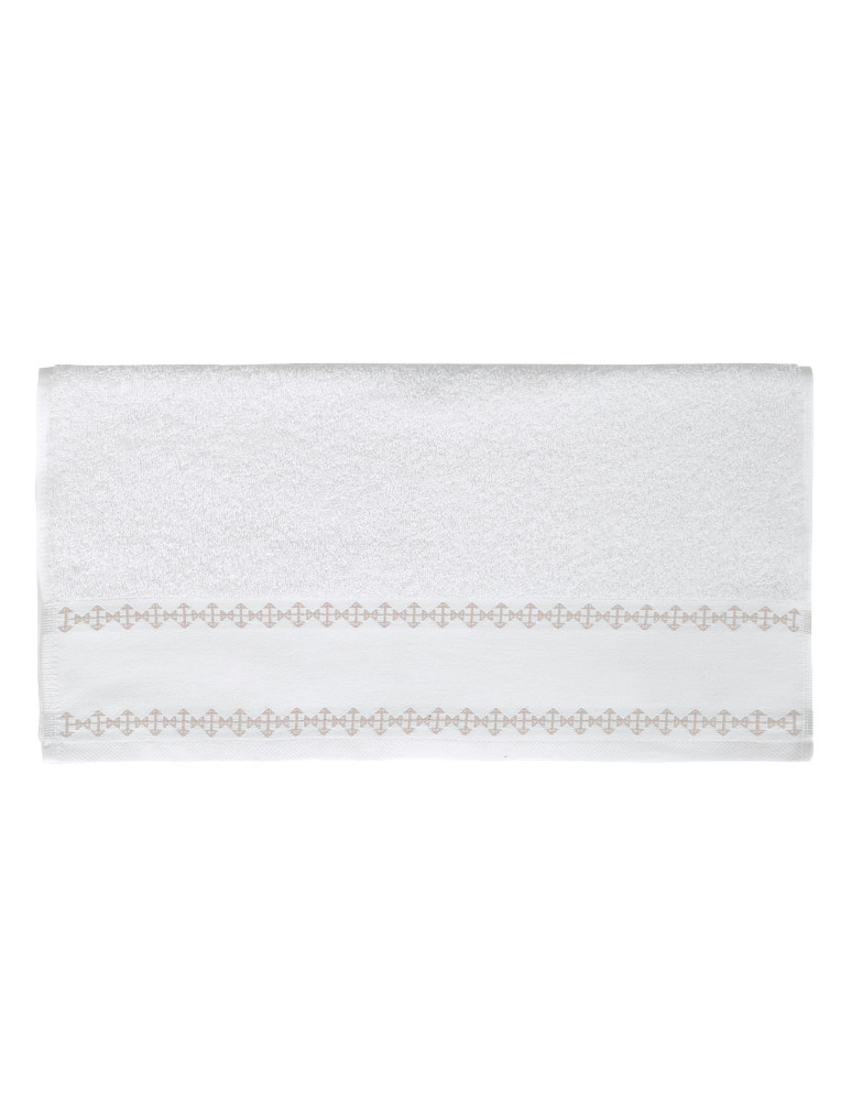 Serviette de toilette tissée jacquard...